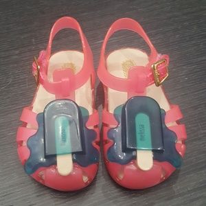 Mini Melissa Pink Popsicle Shoes
